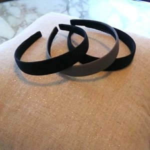 3 Padded Head Bans 2 Black/1 Gray,very good condition